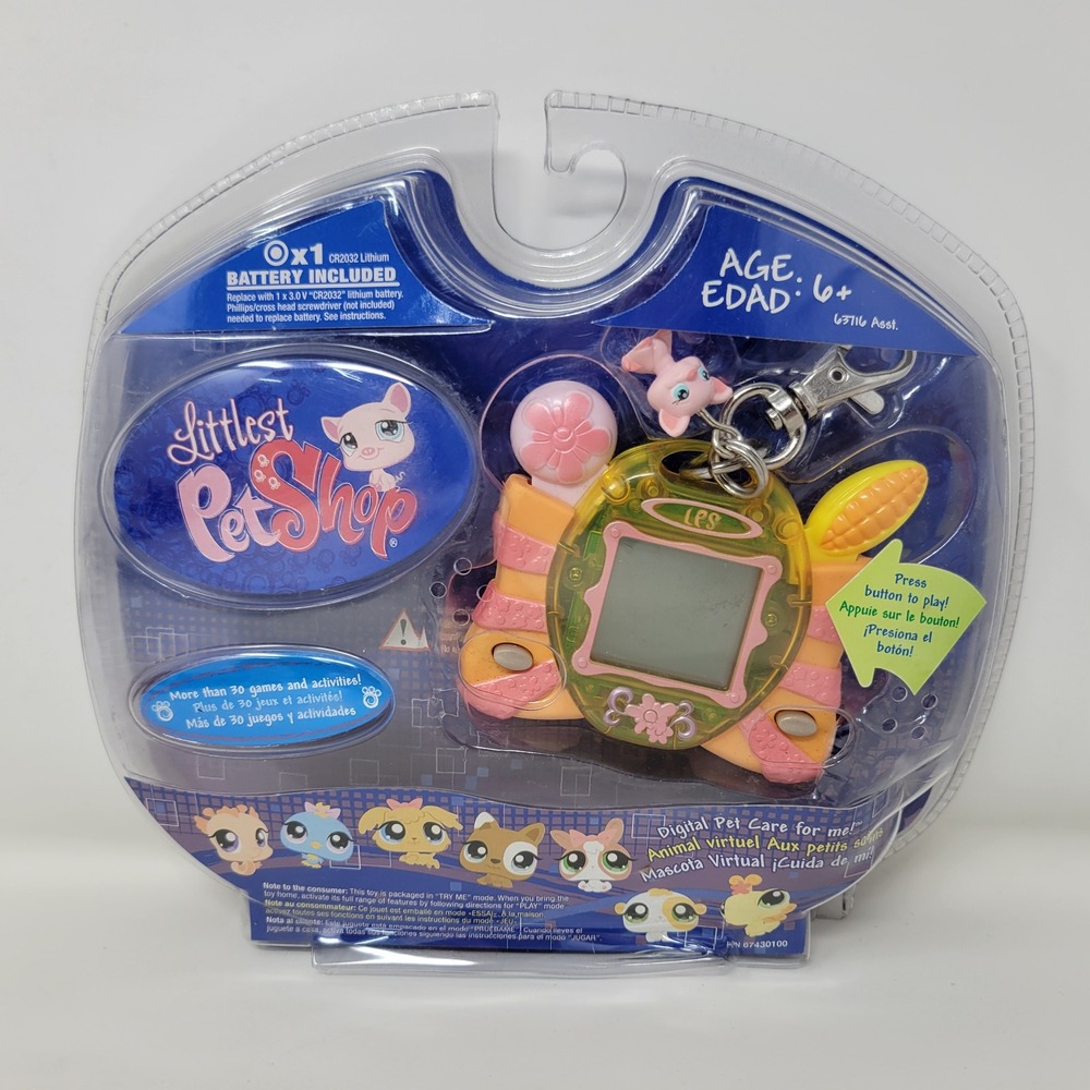 Littlest Pet Shop LPS Digital Pet Pig Care For Me Virtual Toy 2007 Tiger Hasbro